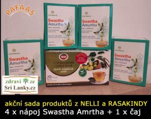 Akční balíček 4 x Swastha Amurtha 1 x Neli a Rasakinda čaj 25 sáčků