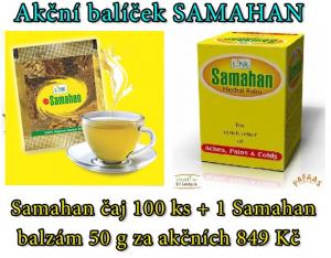 Samahan - bylinný čaj (balení 100 ks) + 1 x Samahan balzám 50g