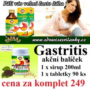 SADA Gastritis sirup 200ml, Gastritis tablety 90ks