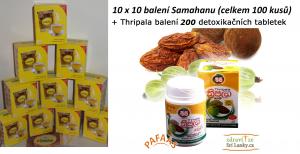Samahan 100 ks + Thripala balení 200 detoxikačních tabletek