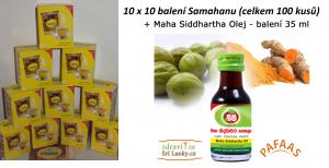 Samahan 100 ks + Maha Siddhartha Olej - balení 35 ml